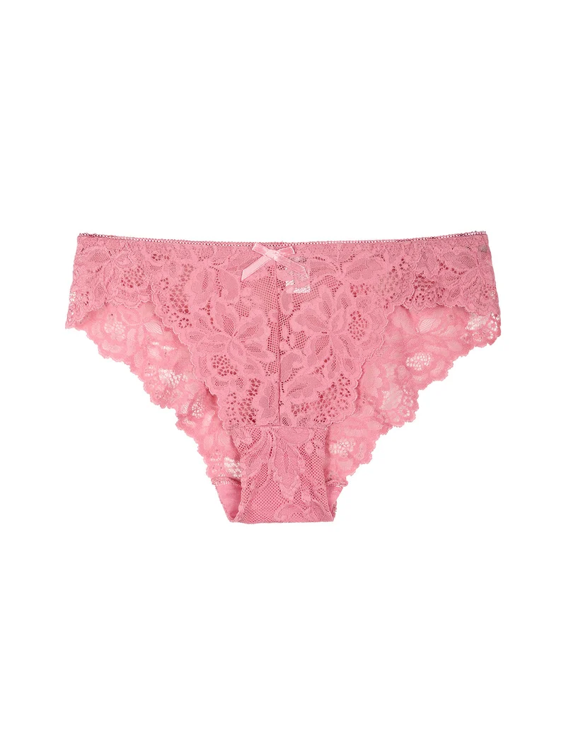 Slip donna in pizzo - rosa