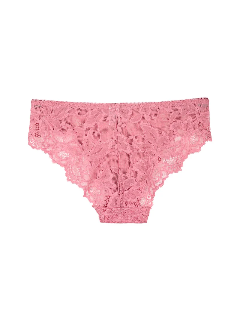 Slip donna in pizzo - rosa