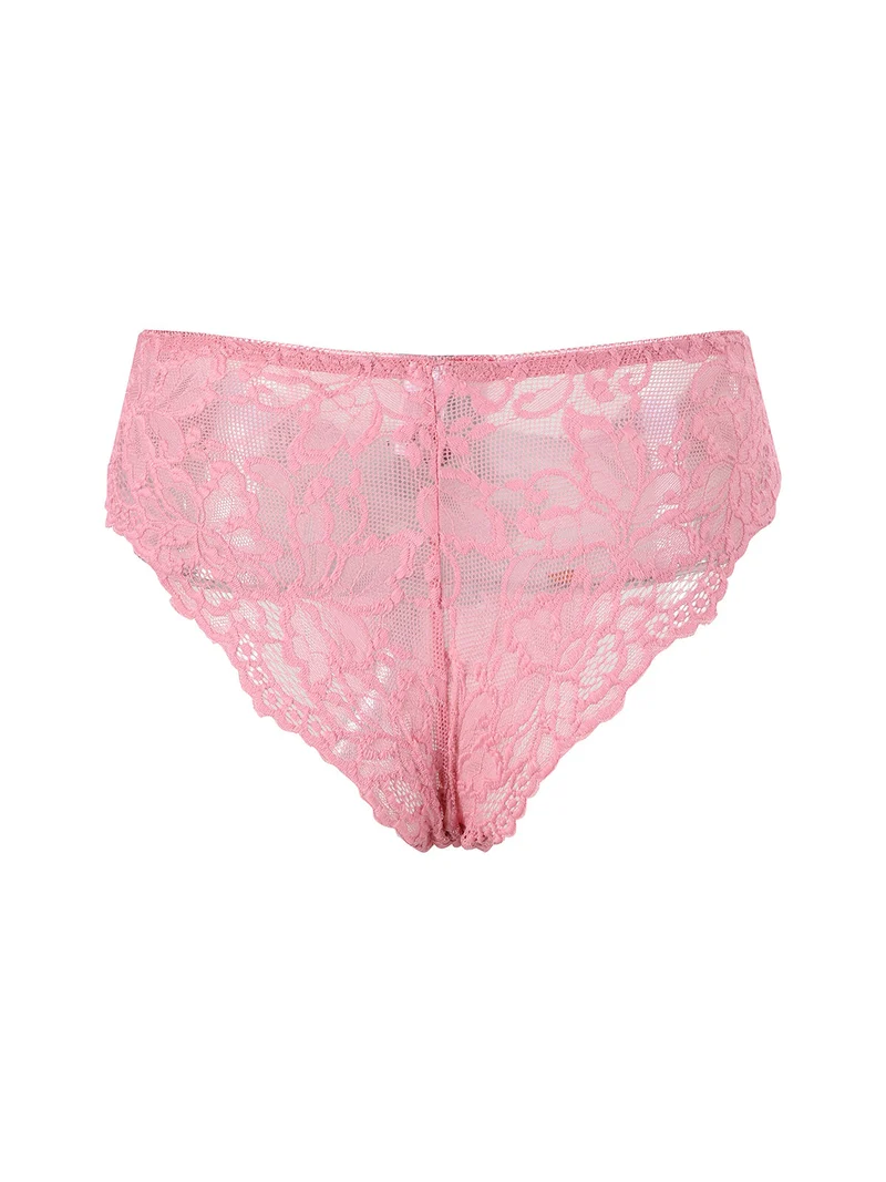 Slip donna in pizzo - rosa