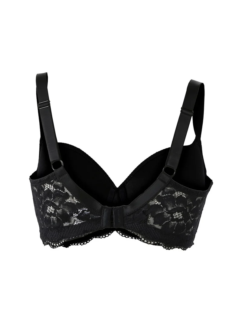 AR14 Reggiseno imbottito preformato con ferretto coppa E - nero