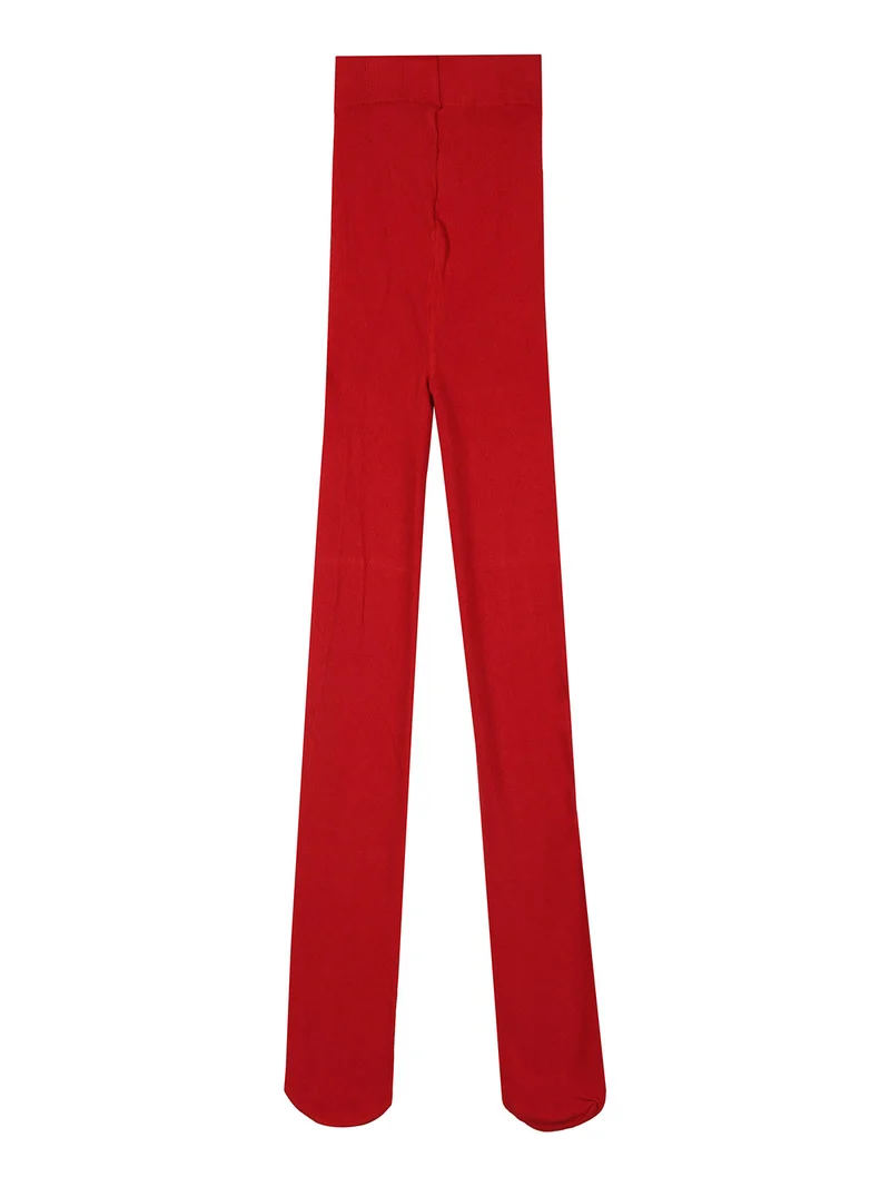 Collant da bambina in cotone - rosso