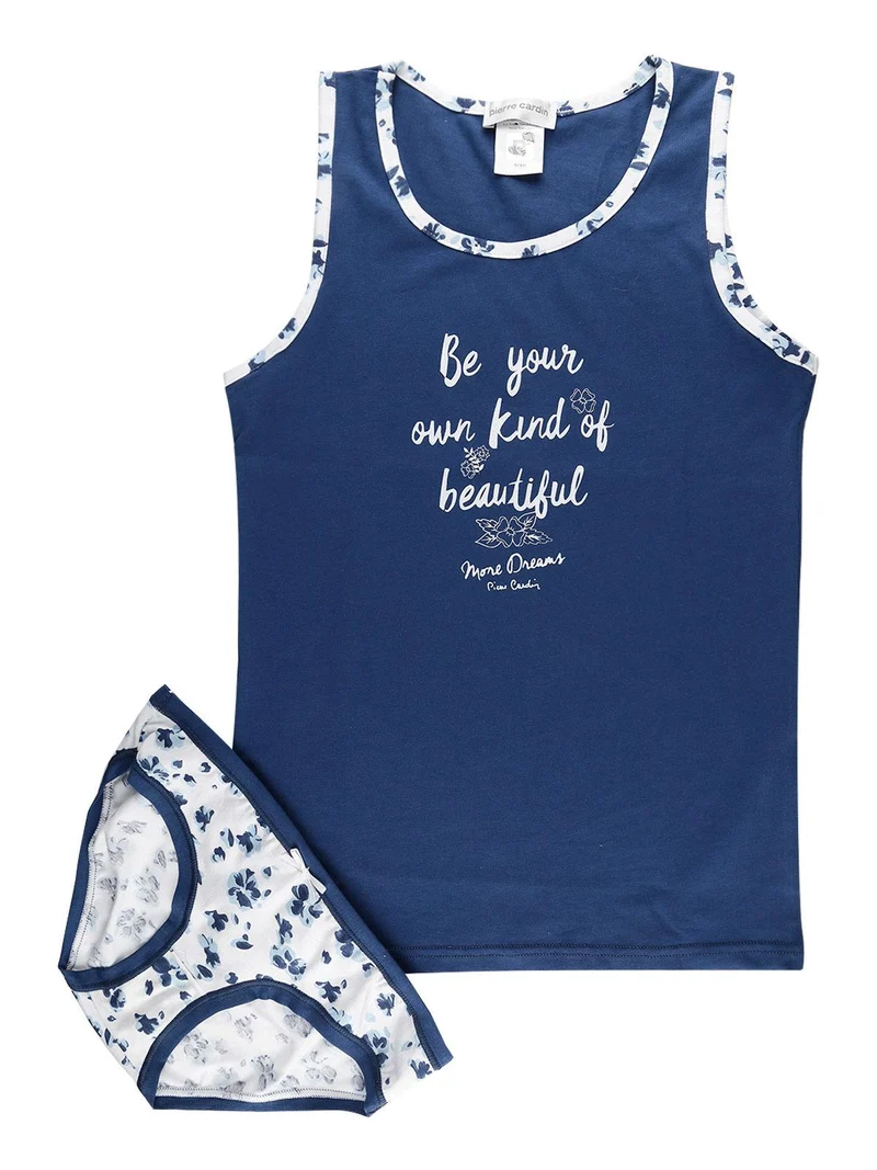 Completo intimo bambina 2 pezzi - jeans