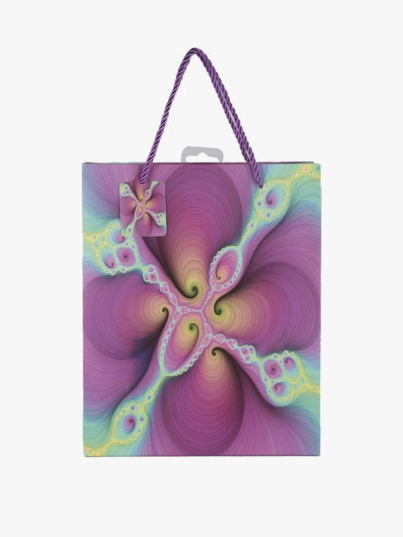 Sacchetto regalo medio 32 x 26 x10 cm - viola