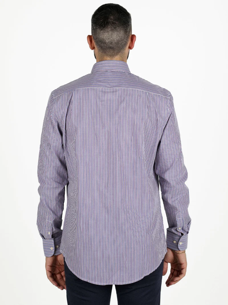 Camicia da uomo regular fit a fantasia - multicolore