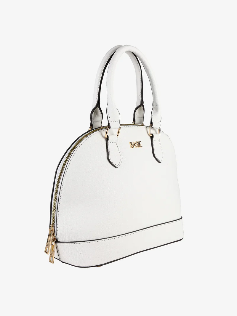 Borsetta frame da donna con doppi manici - bianco