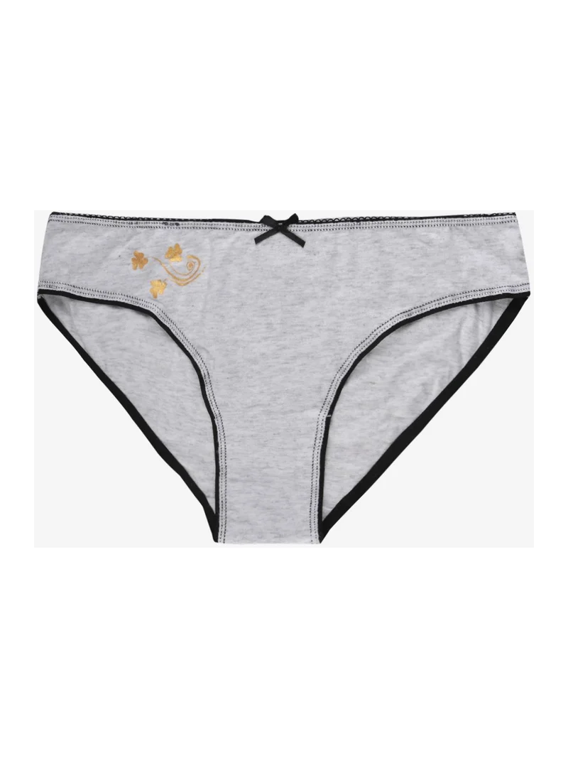 Slip in cotone elastico - grigio