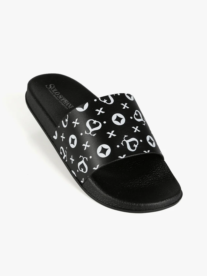 Ciabatte donna in gomma - nero