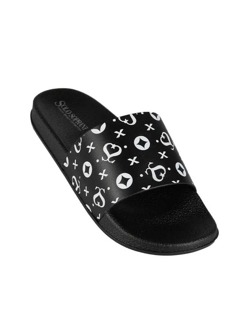 Ciabatte donna in gomma - nero