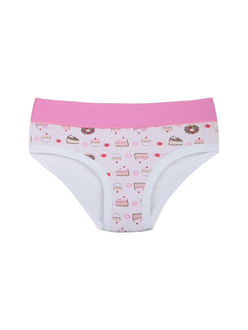 Slip da bambina con stampe - bianco