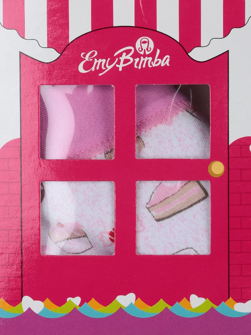 Slip da bambina con stampe - bianco