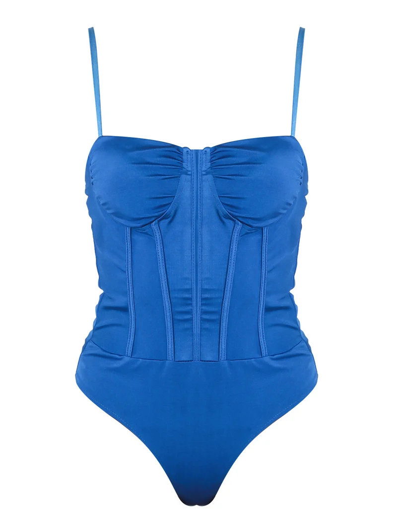 Body donna elegante - blu