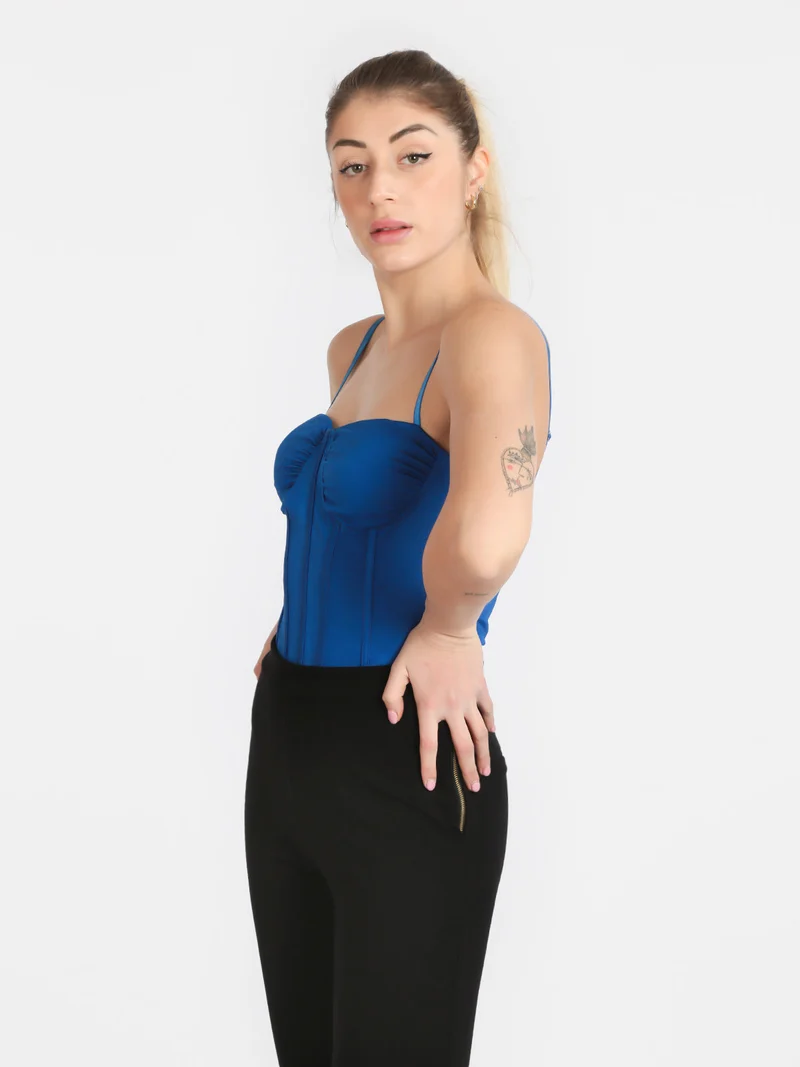 Body donna elegante - blu