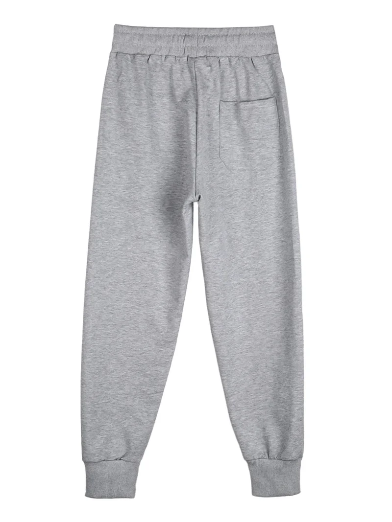 Pantaloni tuta da bambino con polsini - grigio