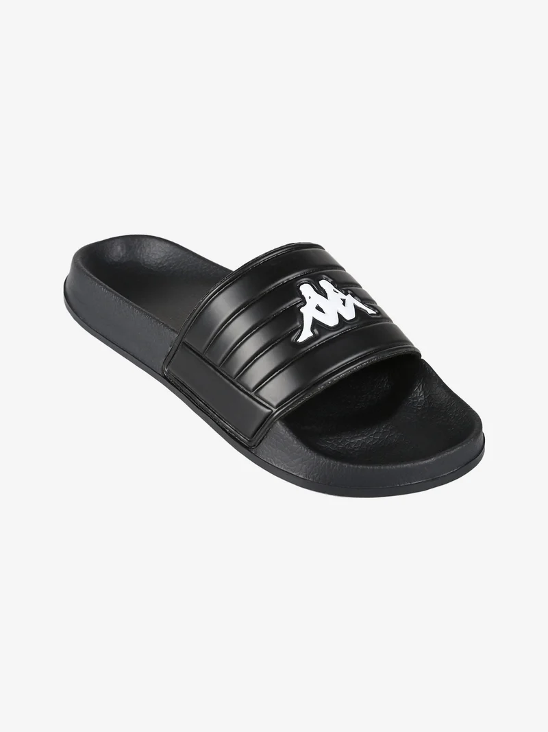 Ciabatte mare da donna con logo - nero