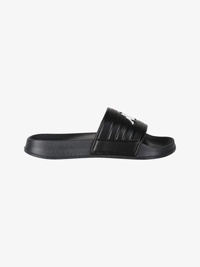 Ciabatte mare da donna con logo - nero