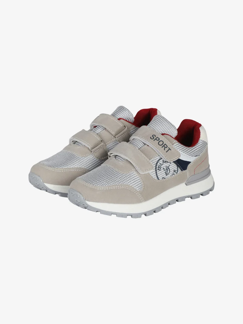 Sneakers da ragazza con strappi - grigio