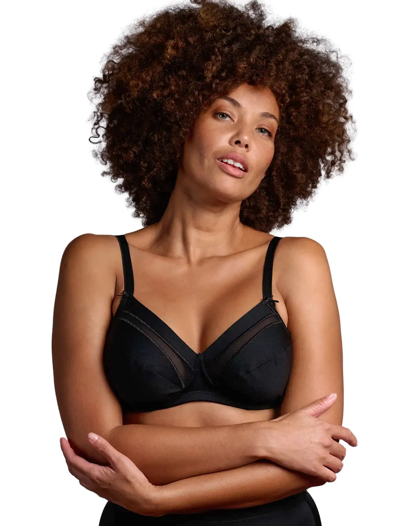 270 Reggiseno donna sfoderato senza ferretto coppa C - nero