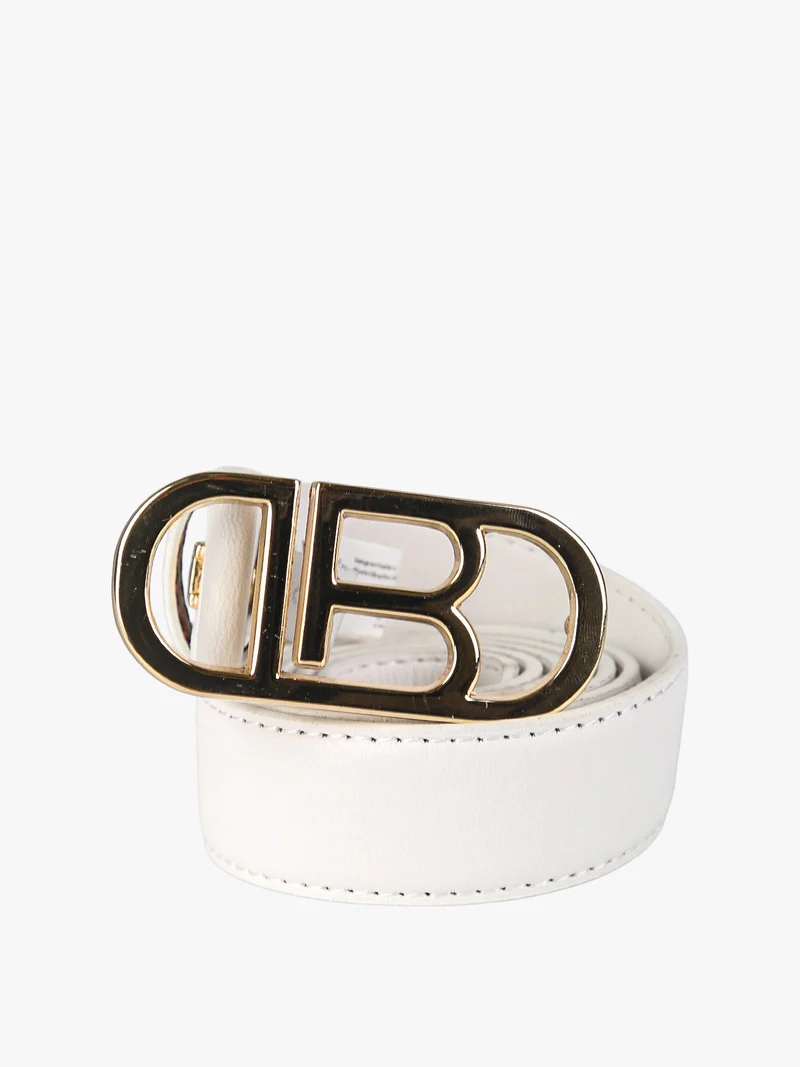 Cintura donna con logo - bianco