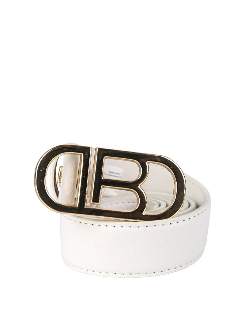 Cintura donna con logo - bianco