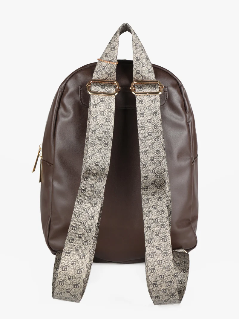 Zaino donna con logo - caffè