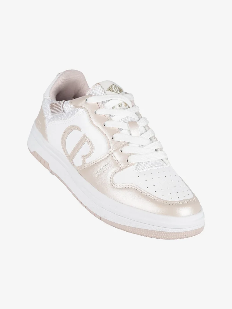 Sneakers bicolor da donna - nudo