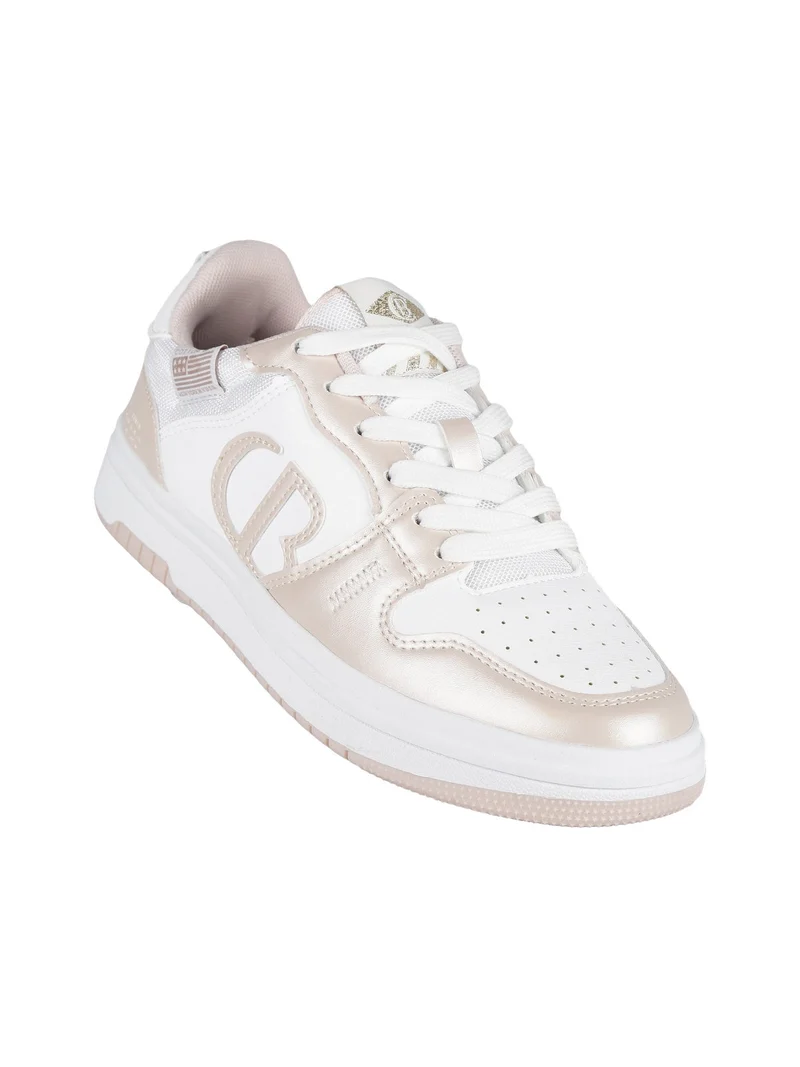 Sneakers bicolor da donna - nudo