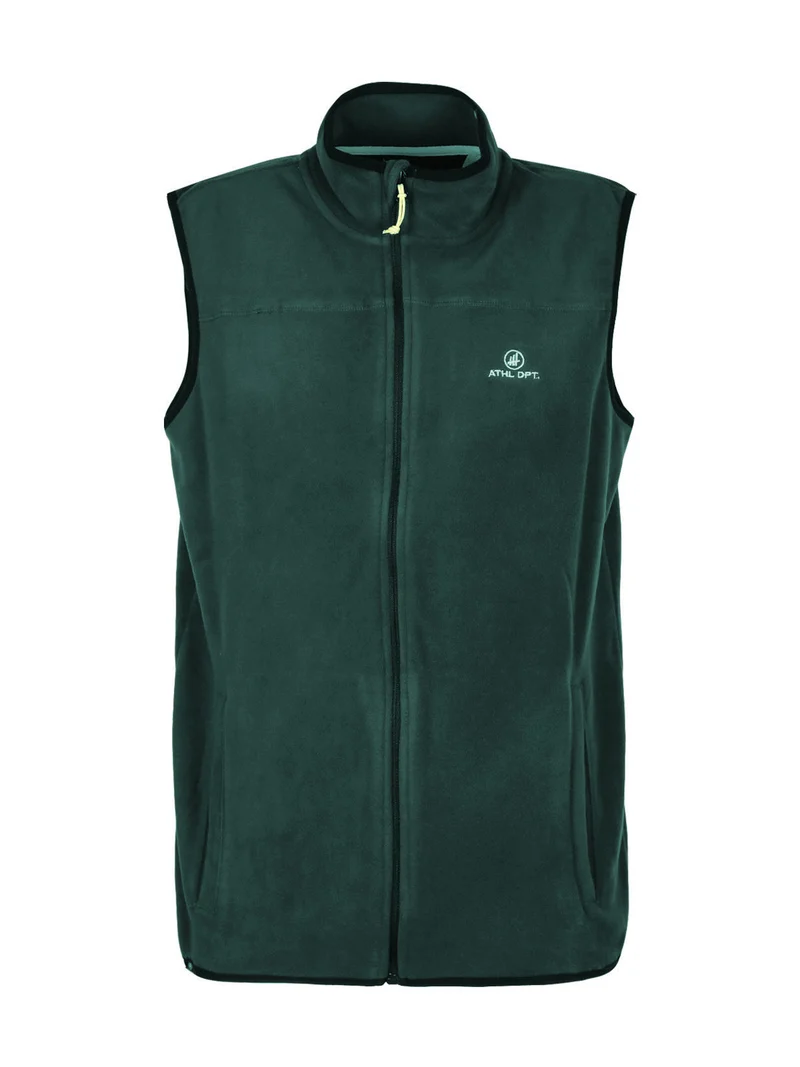 Gilet da uomo in pile - verde scuro