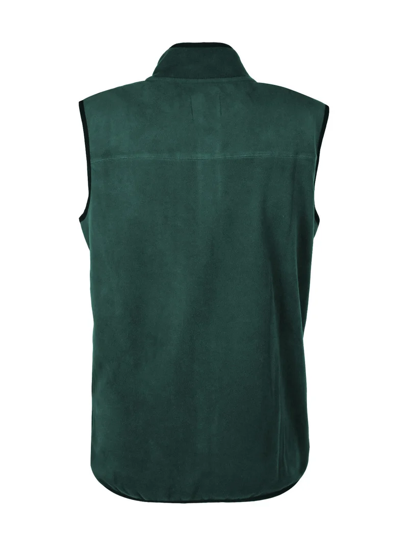 Gilet da uomo in pile - verde scuro
