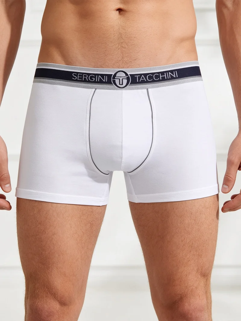 Boxer da uomo in cotone - blu scuro