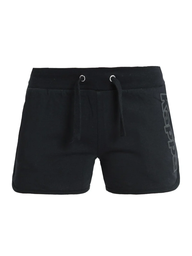 Shorts donna sportivi in felpa - nero