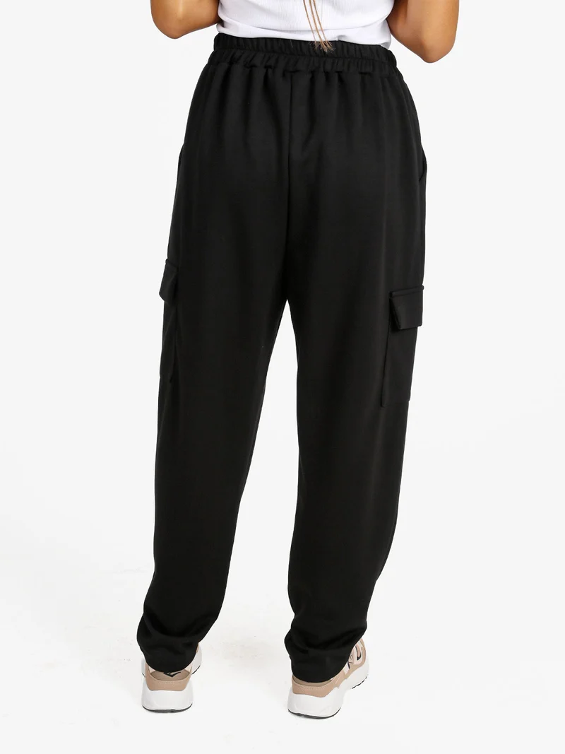 Pantaloni donna cargo - nero