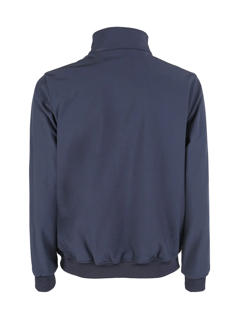 Giacca da uomo con zip e interno in pile - blu scuro