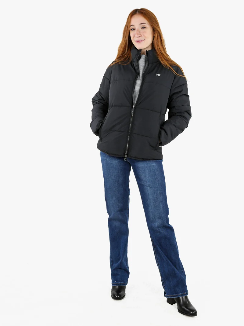 Giubbotto donna bomber imbottito - nero