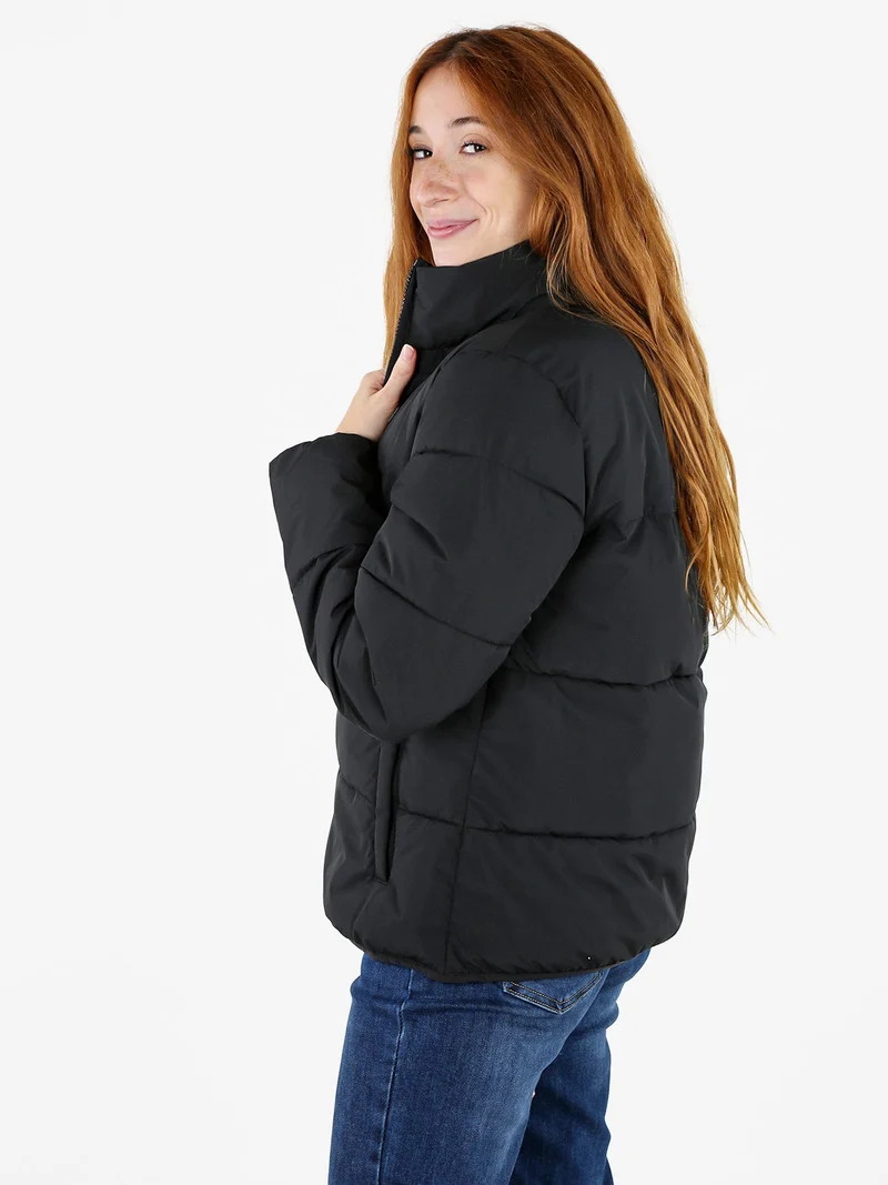 Giubbotto donna bomber imbottito - nero