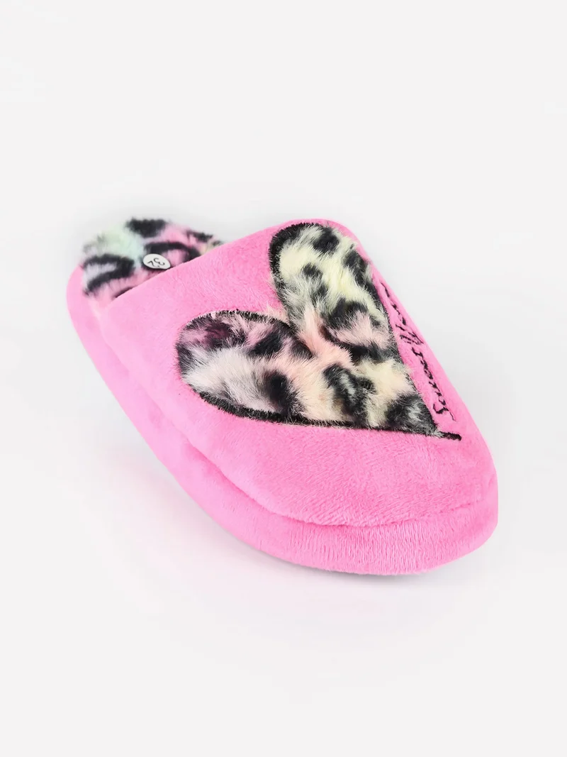 Pantofole pelose da bambina - fucsia