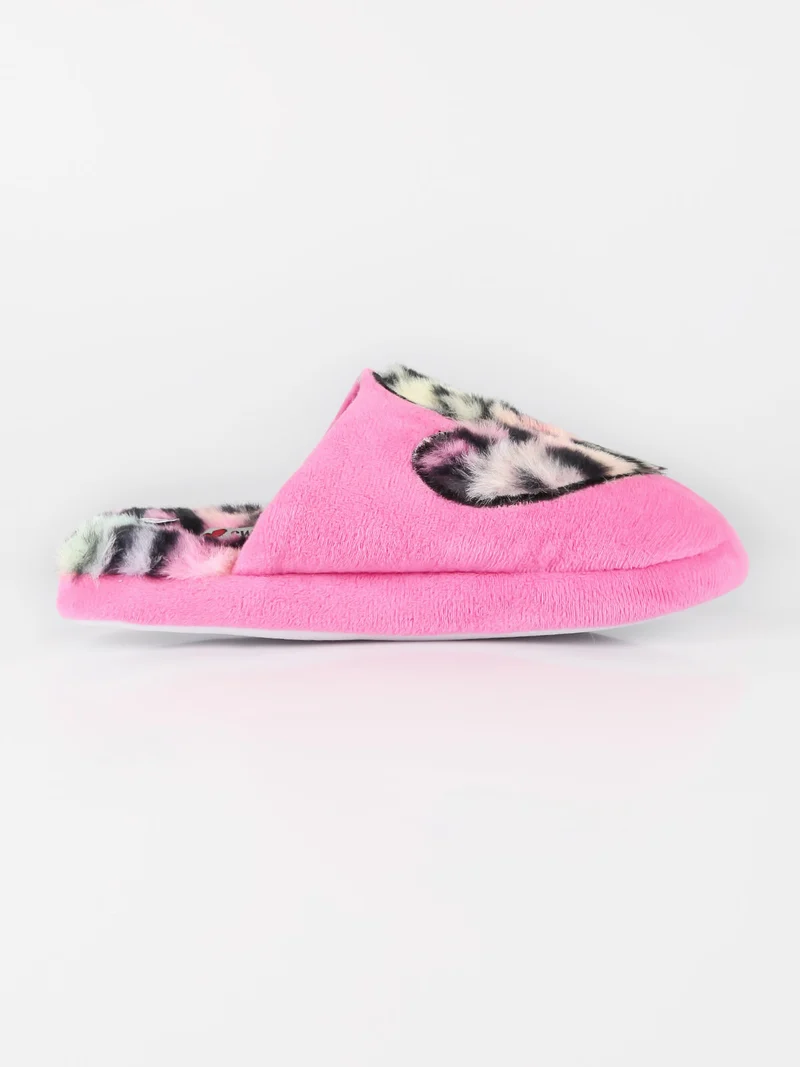 Pantofole pelose da bambina - fucsia