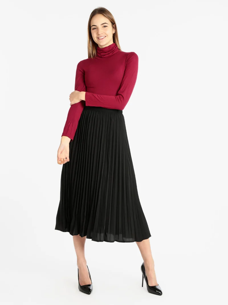 Body dolcevita manica lunga - rosso