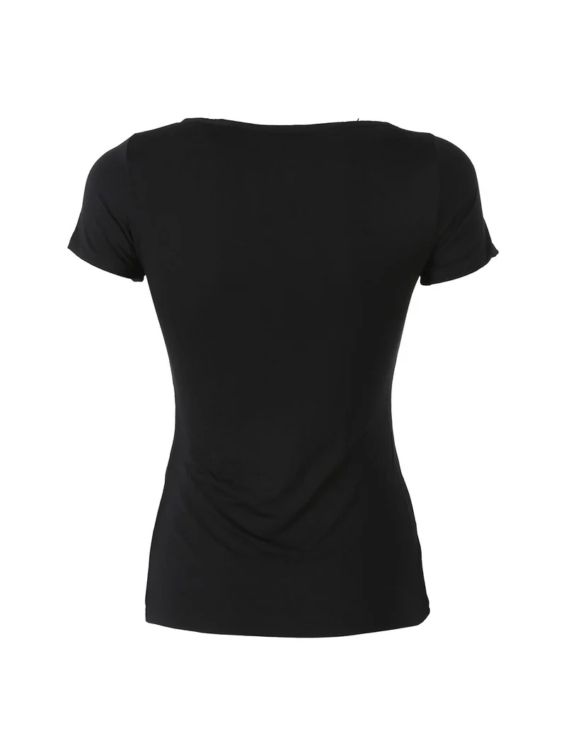 T-shirt intima da donna in bamboo - nero