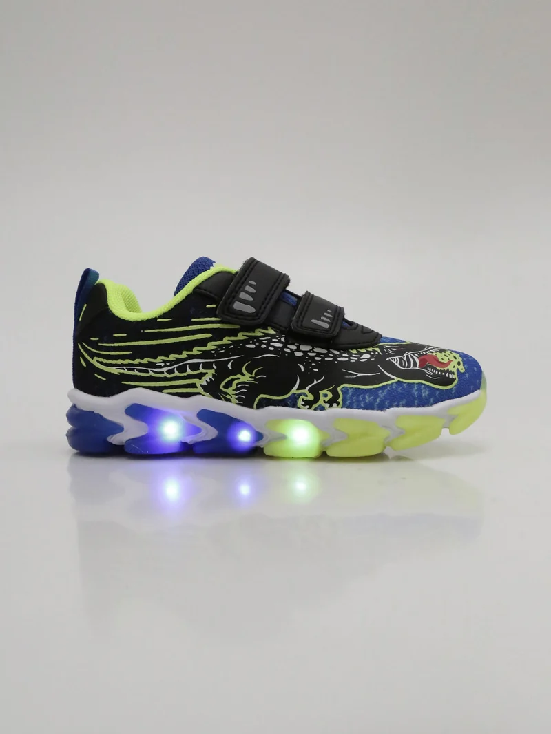 Sneakers da bambino con luci - blu