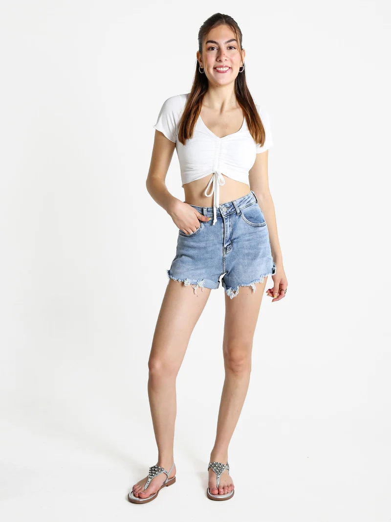 Shorts donna in jeans