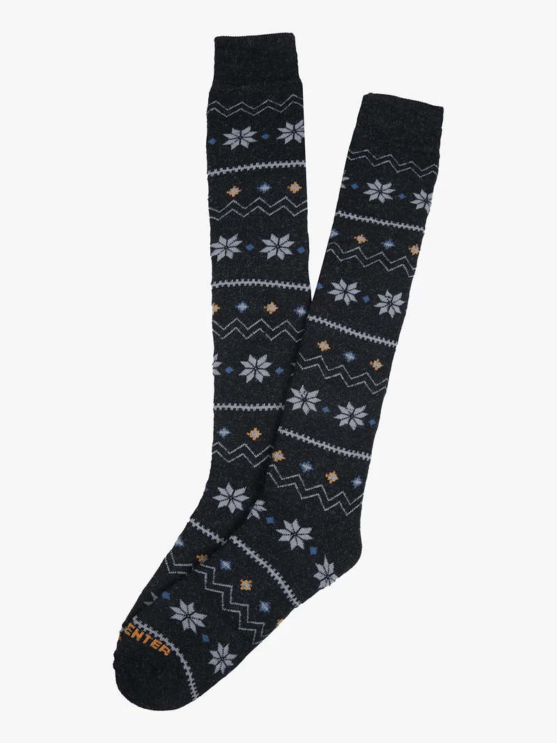 Calze lunghe da uomo in pile - blu scuro