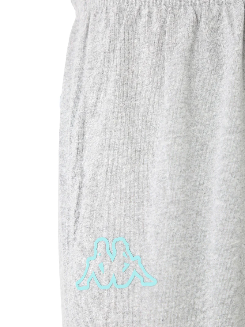 Pigiama lungo da uomo in cotone con logo - blu scuro
