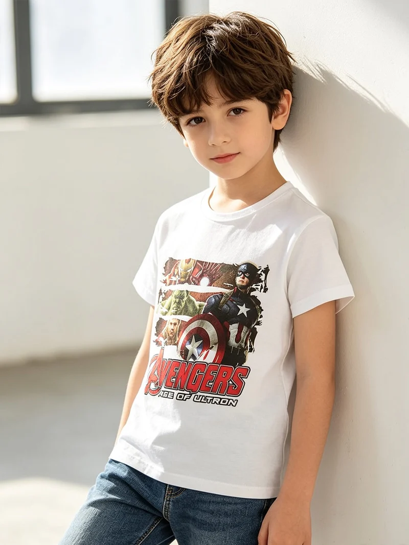 T-shirt bambino con stampa - bianco