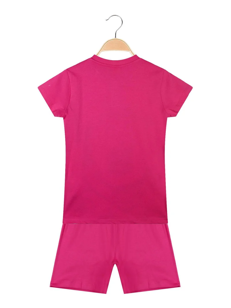 Pigiama corto Minnie da bambina - fucsia