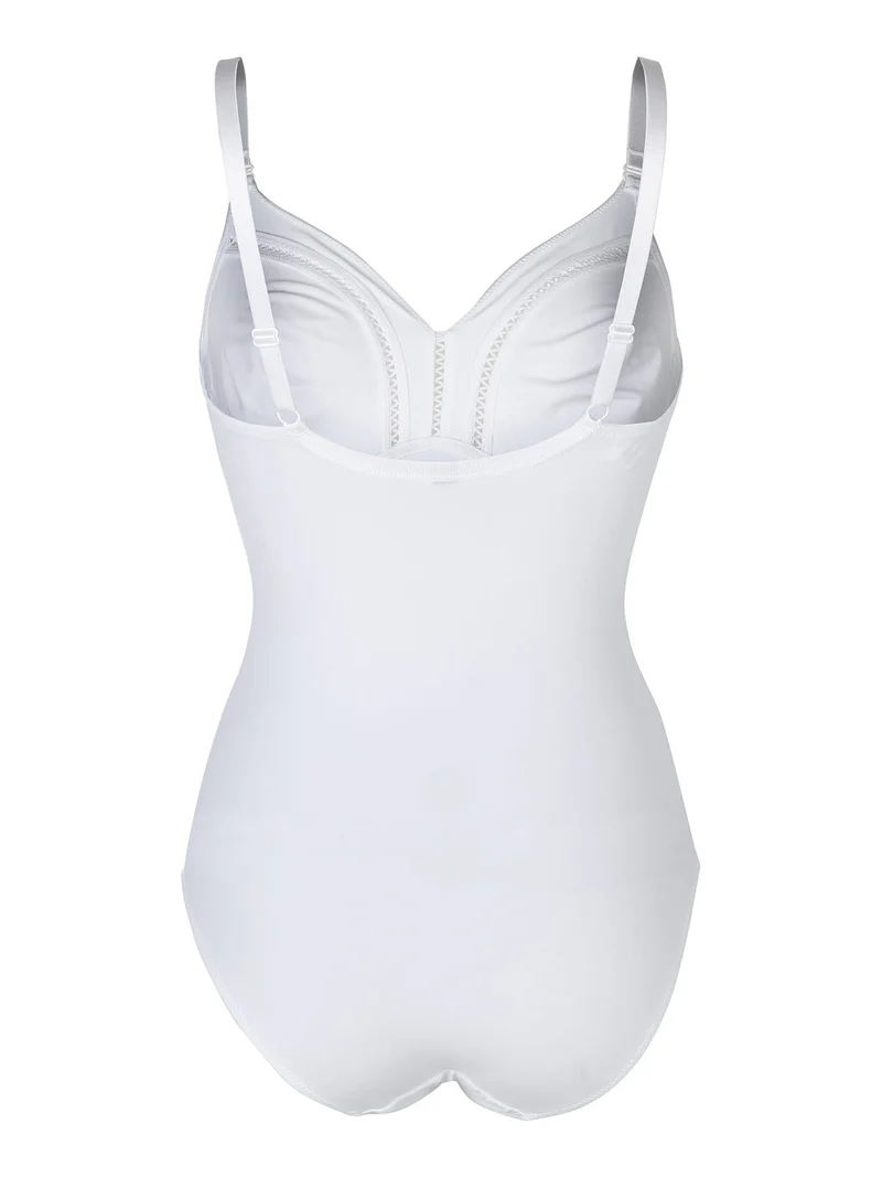 Dafne body in microfibra elasticizzata coppa C - bianco