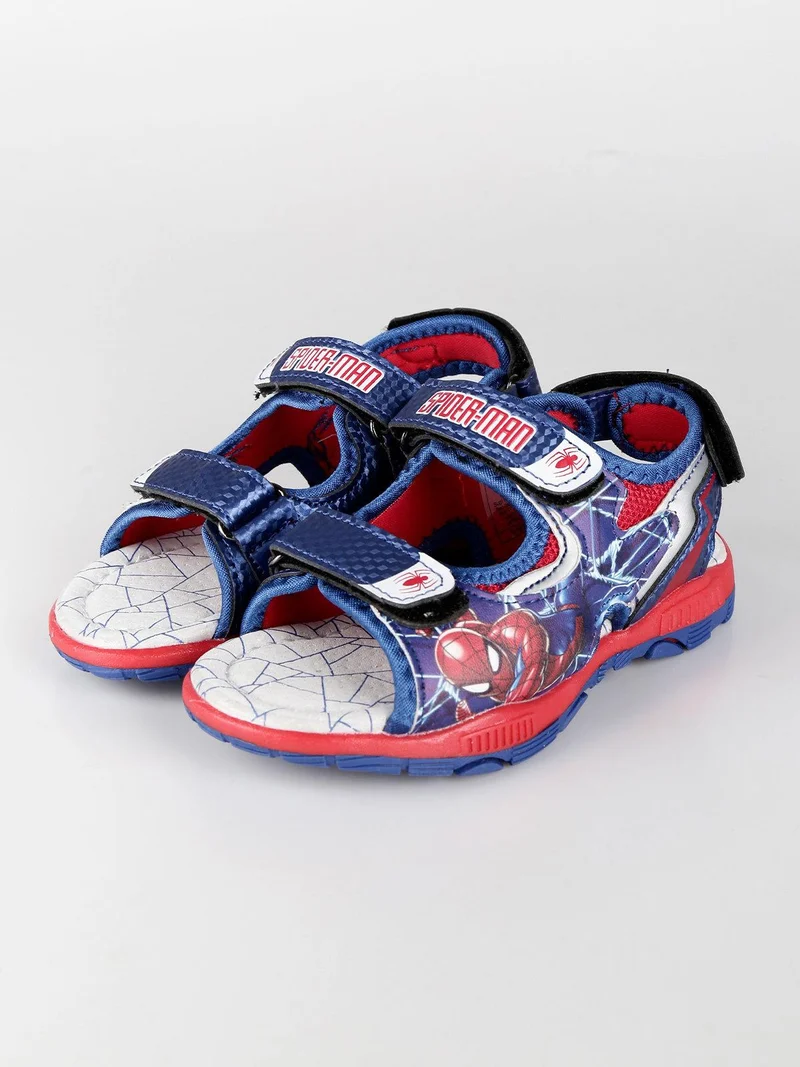 Sandaletti Spider Man con cinturini a strappo - blu