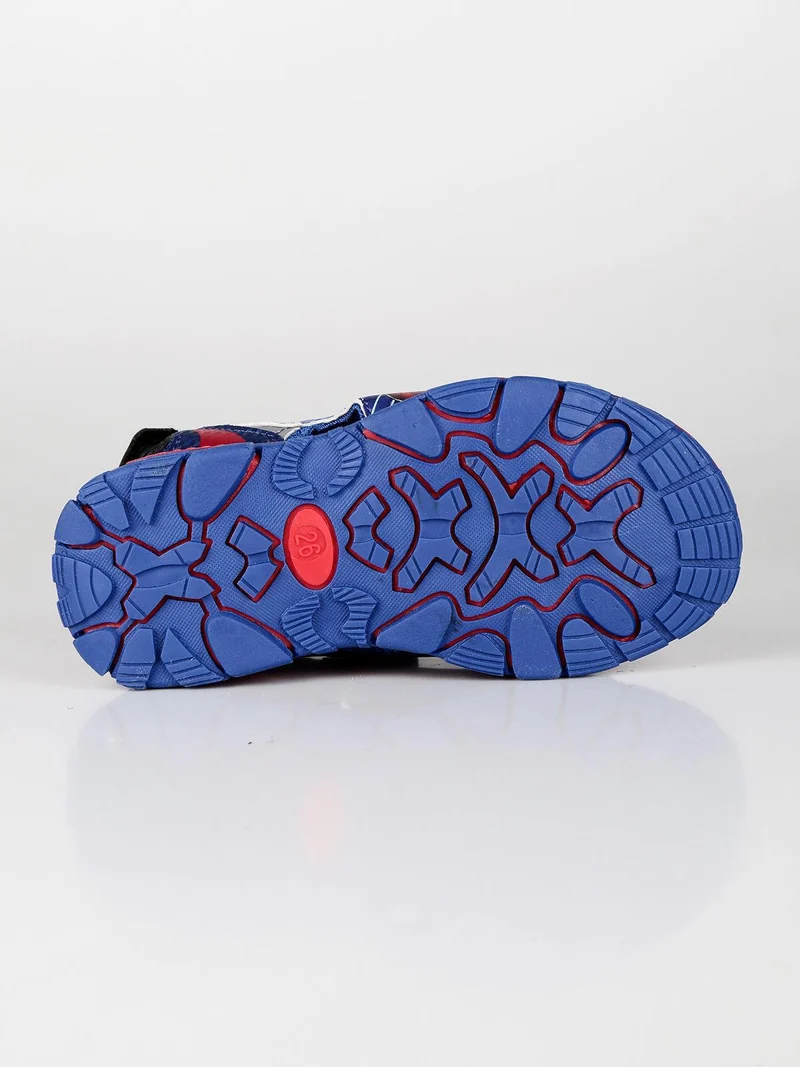 Sandaletti Spider Man con cinturini a strappo - blu