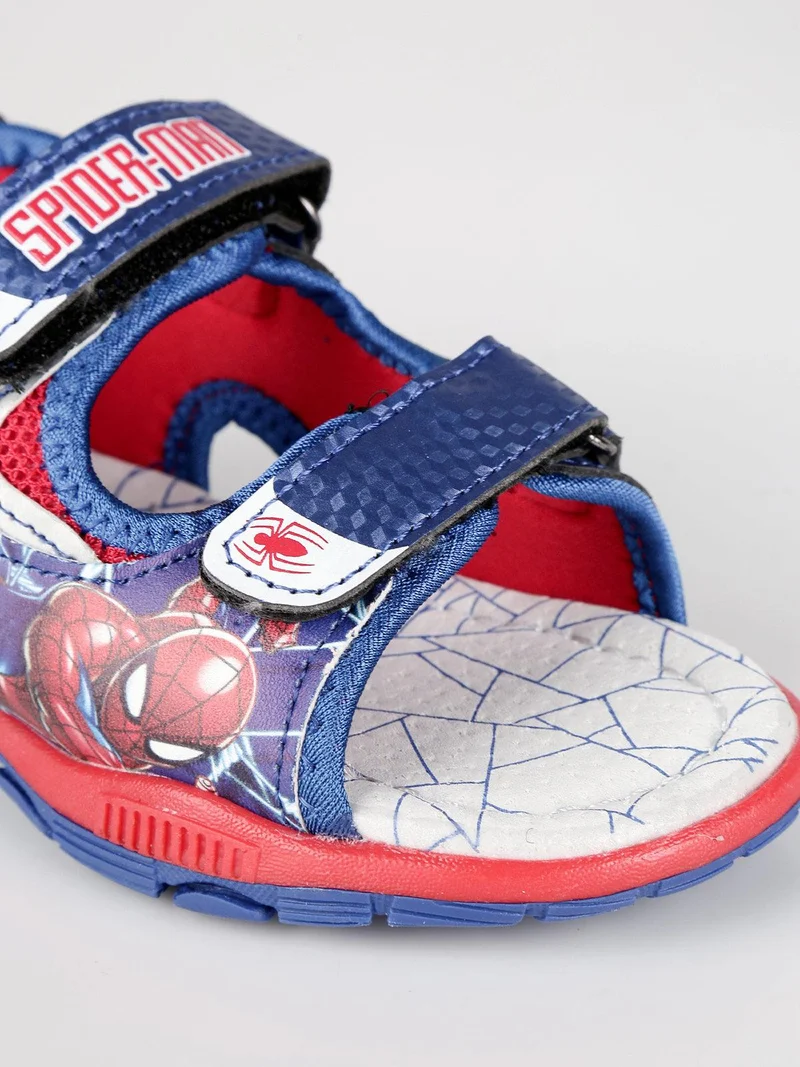 Sandaletti Spider Man con cinturini a strappo - blu