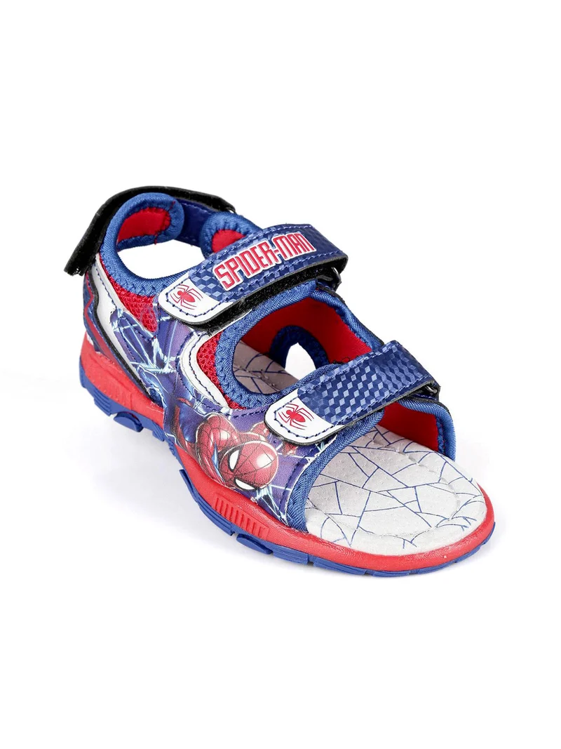 Sandaletti Spider Man con cinturini a strappo - blu