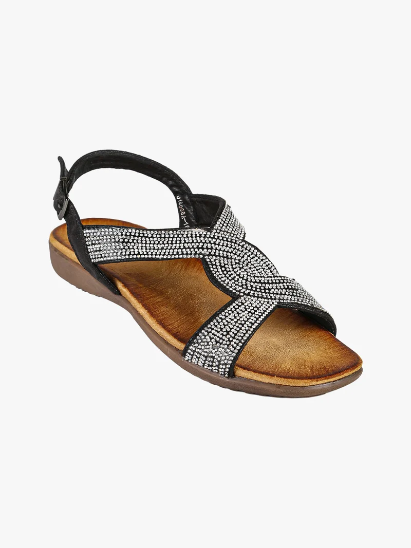 Sandali donna gioiello - nero
